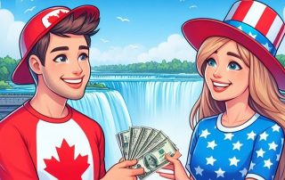 انتقال دلار از آمریکا به کانادا و برعکس