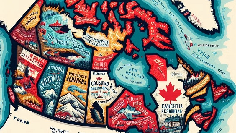 بررسی رشد اقتصادی استان‌های مختلف کانادا