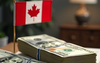 ارزش دلار کانادا نسبت به دلار امریکا در سال 2025